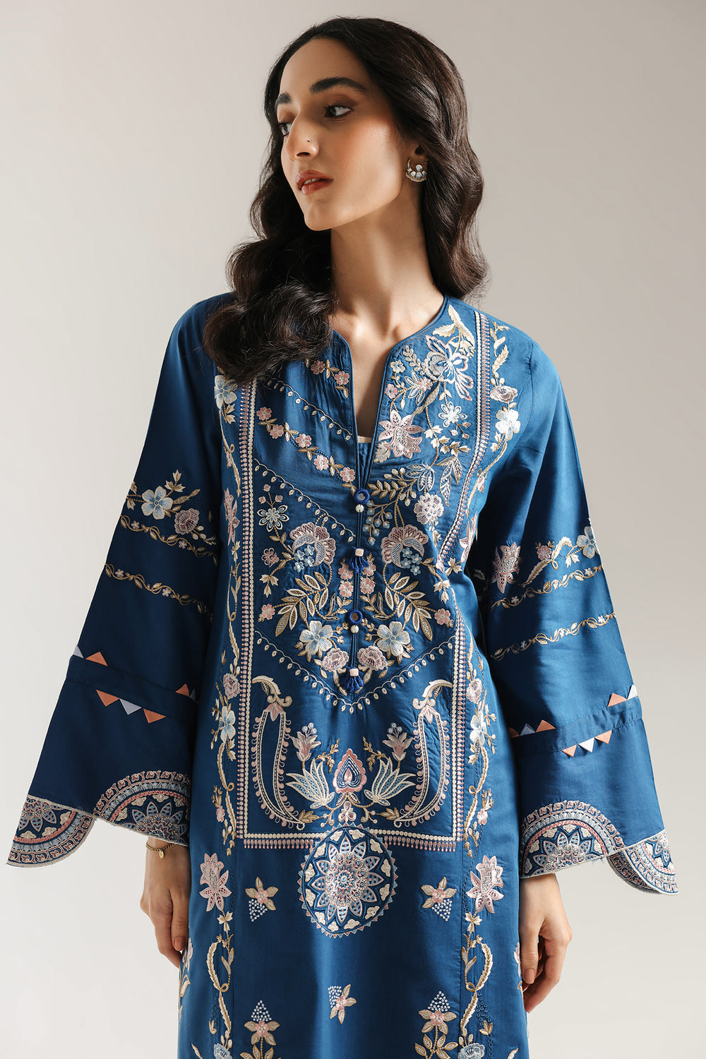 Ethnic | Rozana Collection 25 | Embroidered Dress 04A - Ladies Clothes - Maria Faisal