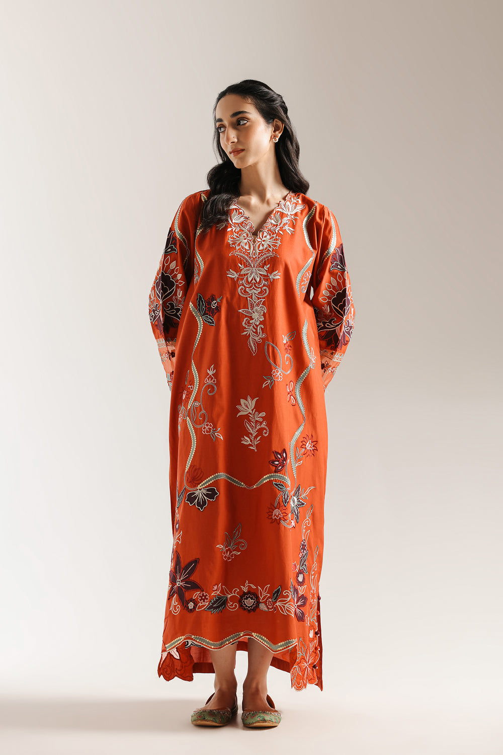 Ethnic | Rozana Collection 25 | Embroidered Dress 01A - Ladies Clothes - Maria Faisal