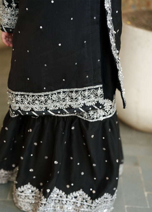 3 Piece Embroidered Chiffon Suit - Kids Clothing - available at Maria Faisal in UK and USA.