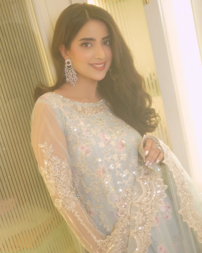 Sahane | Rusukh Premium Formals 26 | FU6607 Kayra - RUSUKH - Formal Dress - available at Maria Faisal in UK and USA.