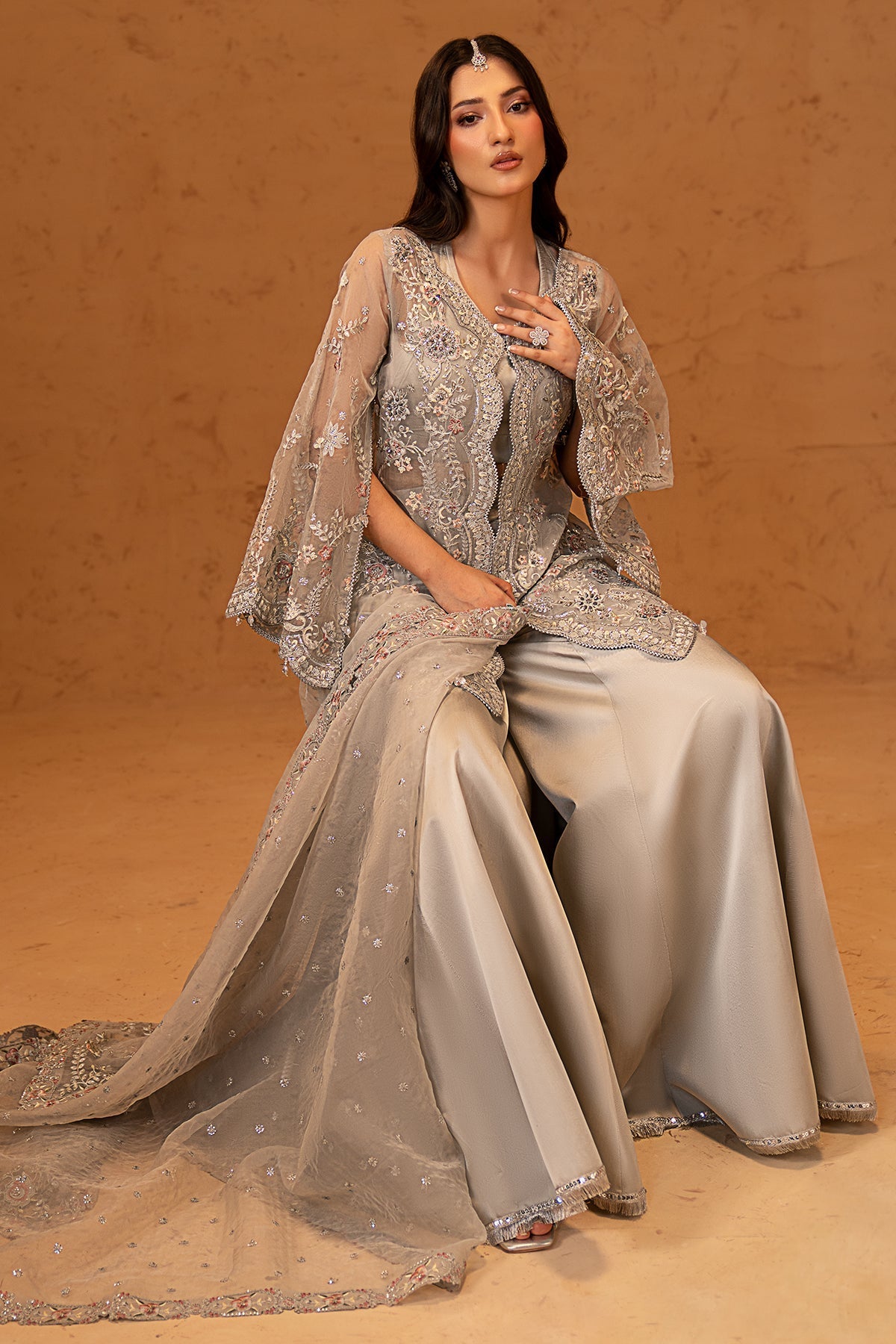 Maryams | Noir Luxury Formals | Serenade - Formal Dress - available at Maria Faisal in UK and USA.