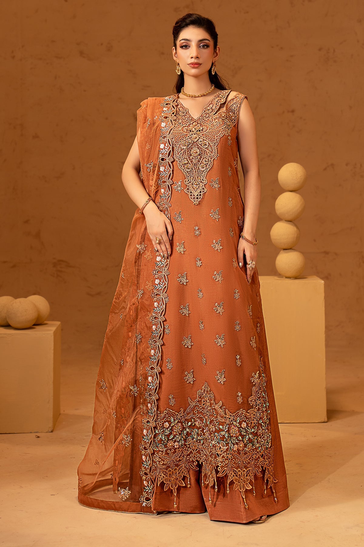 Maryams | Noir Luxury Formals | Rose - Formal Dress - available at Maria Faisal in UK and USA.