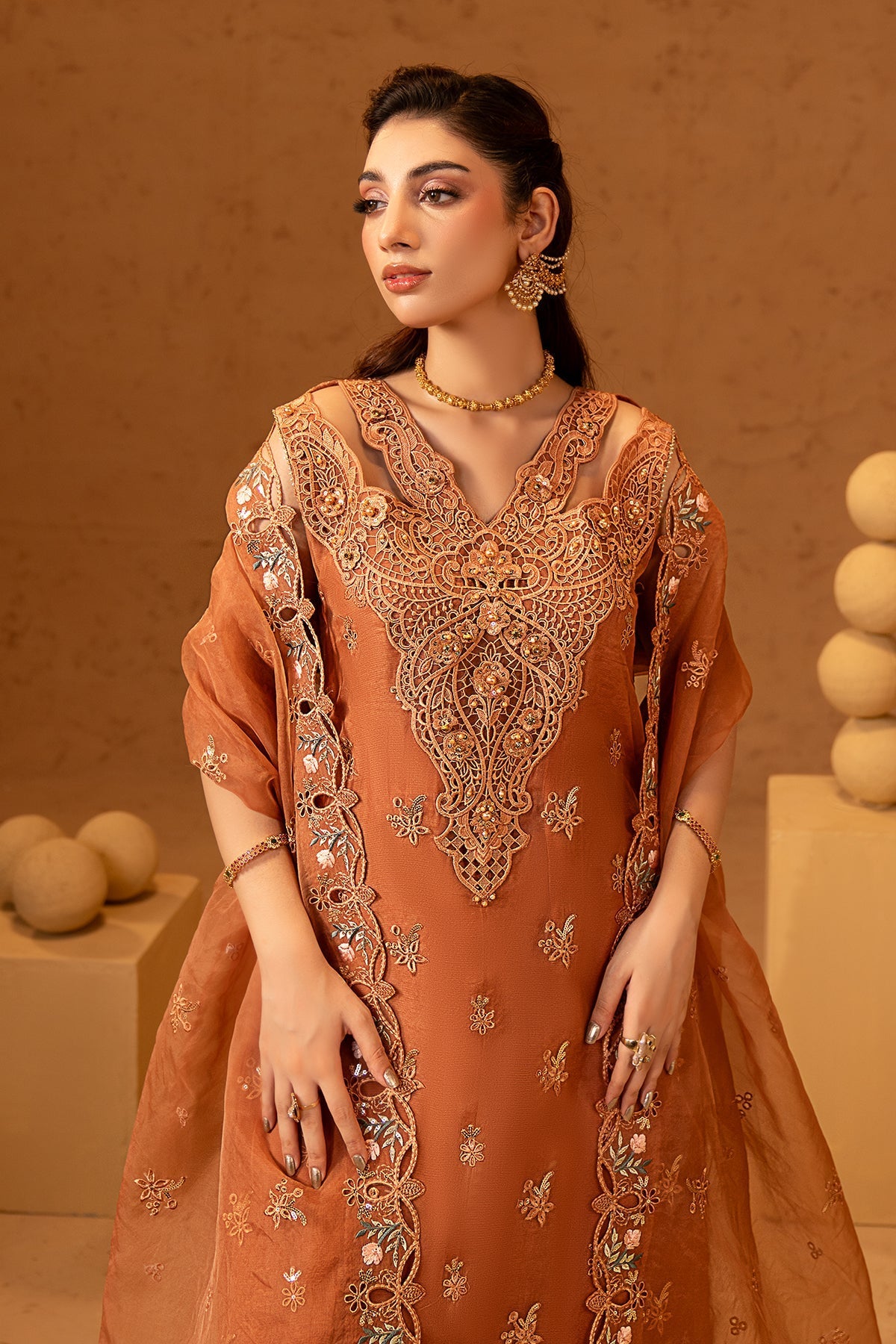 Maryams | Noir Luxury Formals | Rose - Formal Dress - available at Maria Faisal in UK and USA.