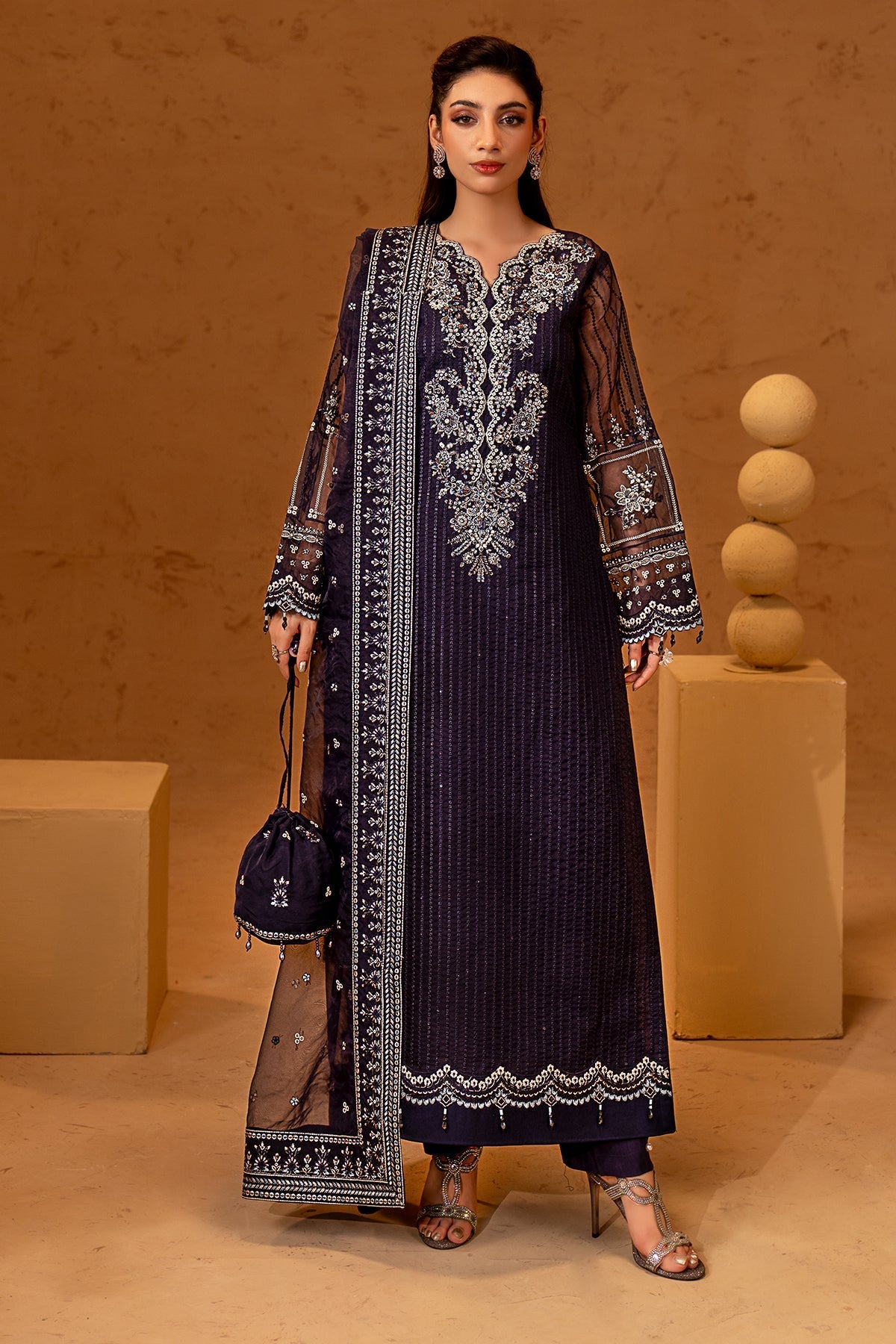 Maryams | Noir Luxury Formals | Sofia - Formal Dress - available at Maria Faisal in UK and USA.