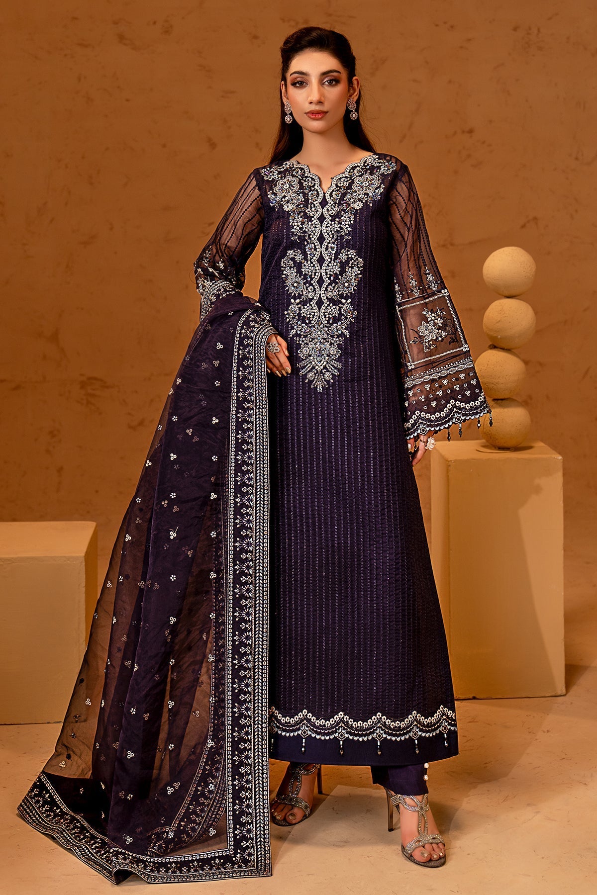 Maryams | Noir Luxury Formals | Sofia - Formal Dress - available at Maria Faisal in UK and USA.