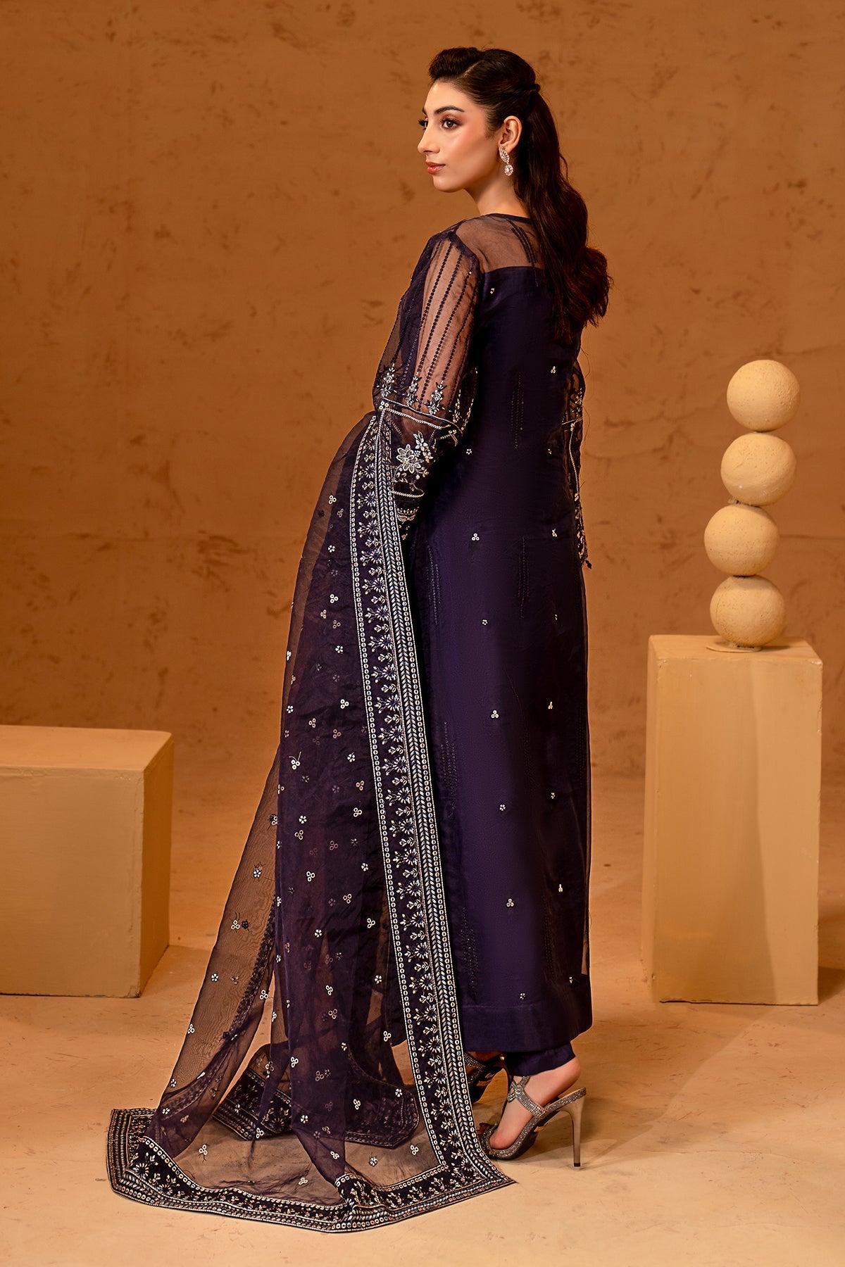 Maryams | Noir Luxury Formals | Sofia - Formal Dress - available at Maria Faisal in UK and USA.
