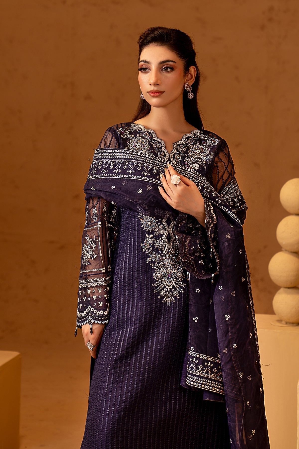 Maryams | Noir Luxury Formals | Sofia - Formal Dress - available at Maria Faisal in UK and USA.