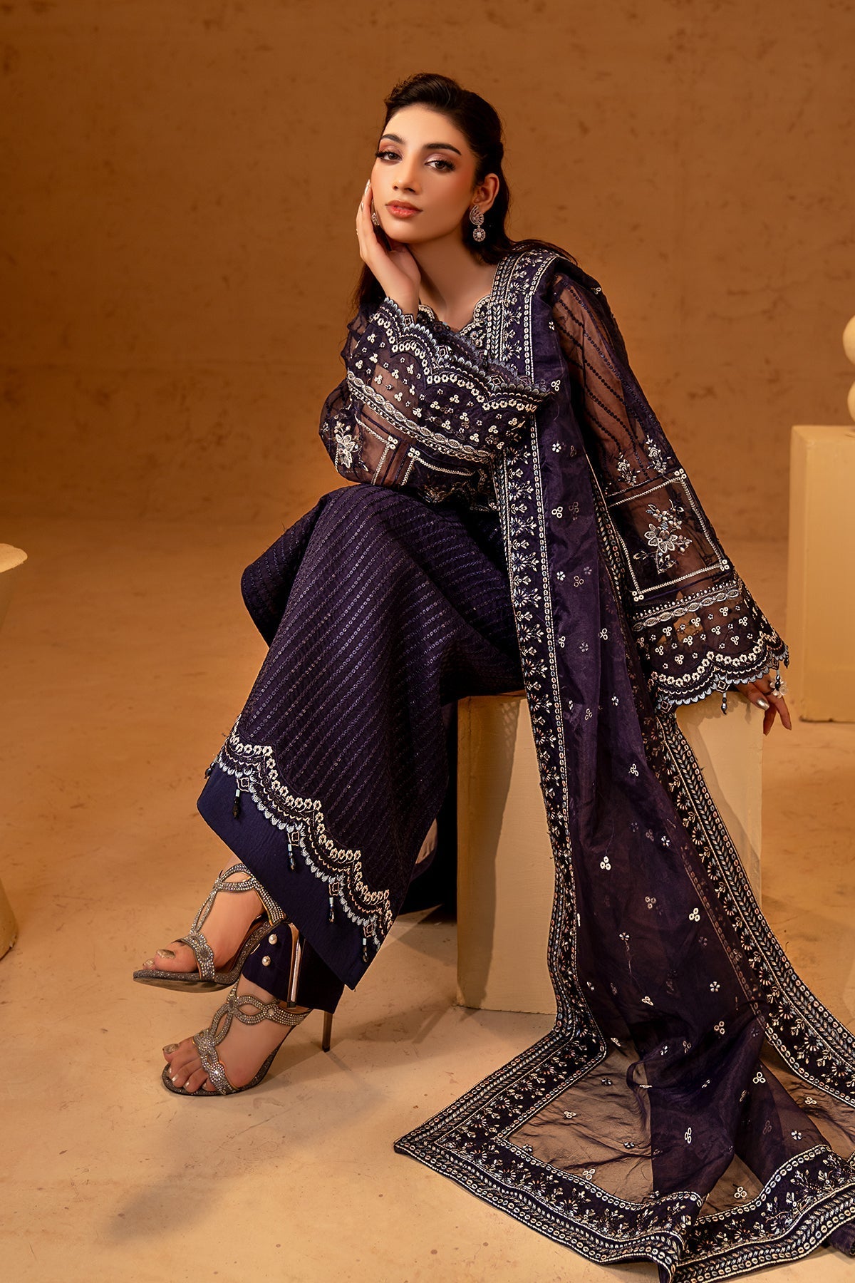 Maryams | Noir Luxury Formals | Sofia - Formal Dress - available at Maria Faisal in UK and USA.