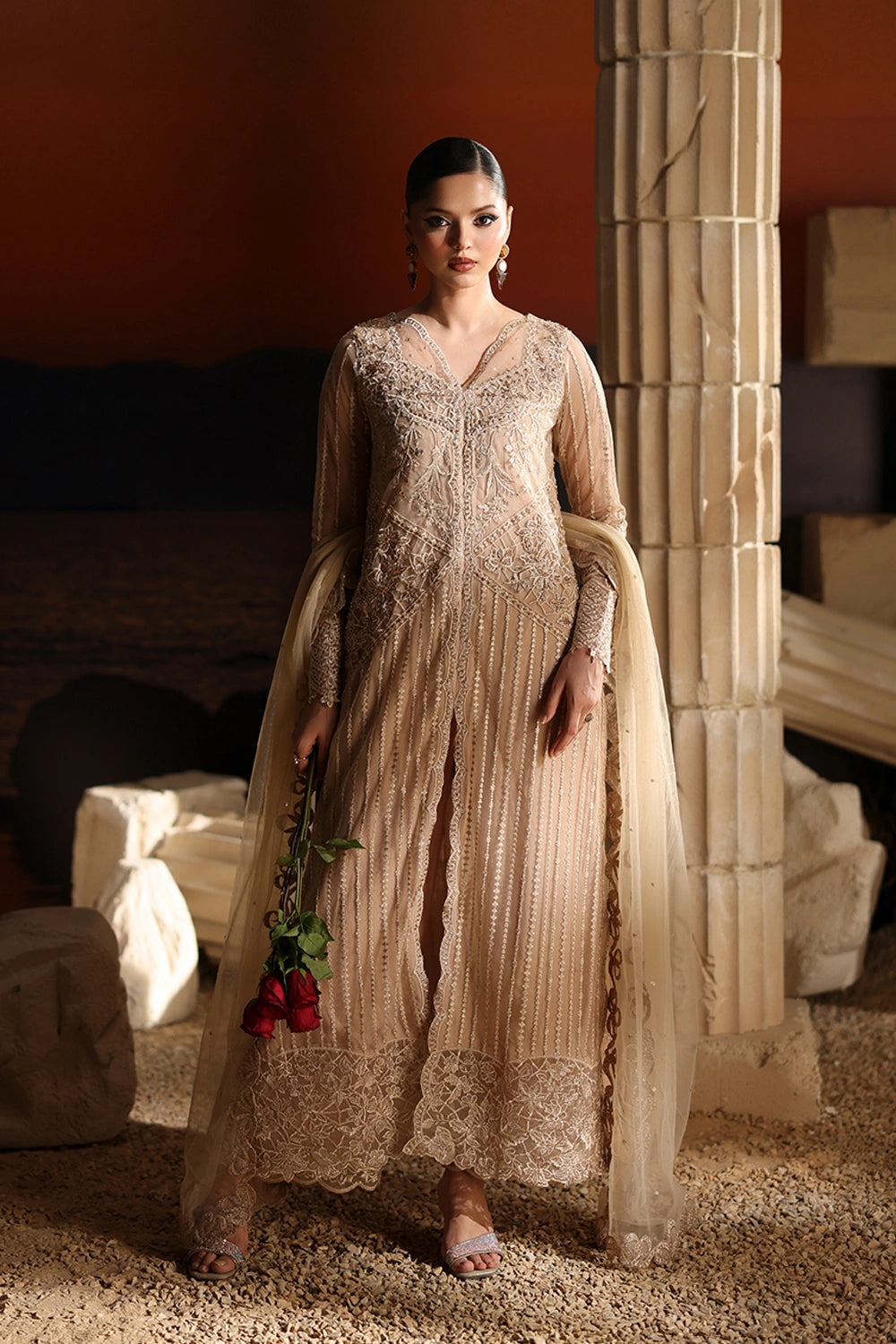 Azure | Luxe Formals | Elan - Formal Dress - available at Maria Faisal in UK and USA.