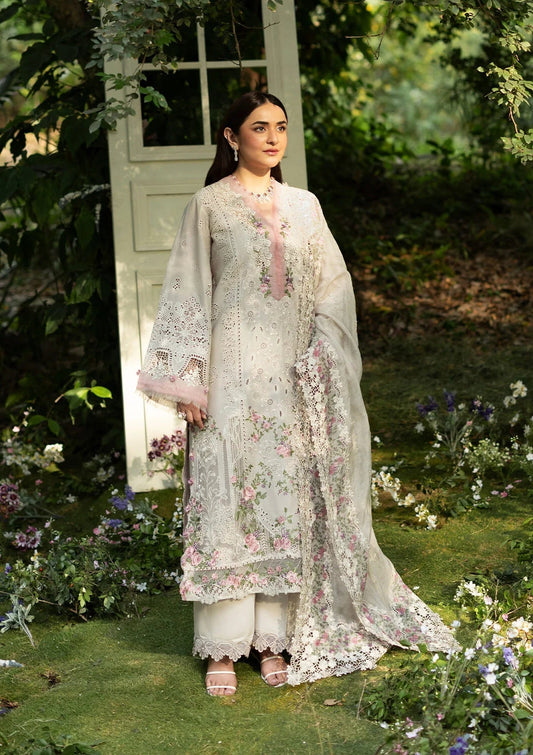 Elaf Premium | Luxury Lawn 26 | ELQ-1A ALL MAGICAL - Luxury Dress - available at Maria Faisal in UK and USA.