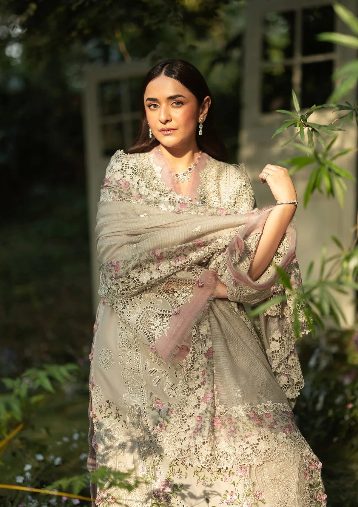 Elaf Premium | Luxury Lawn 26 | ELQ-1A ALL MAGICAL - Luxury Dress - available at Maria Faisal in UK and USA.