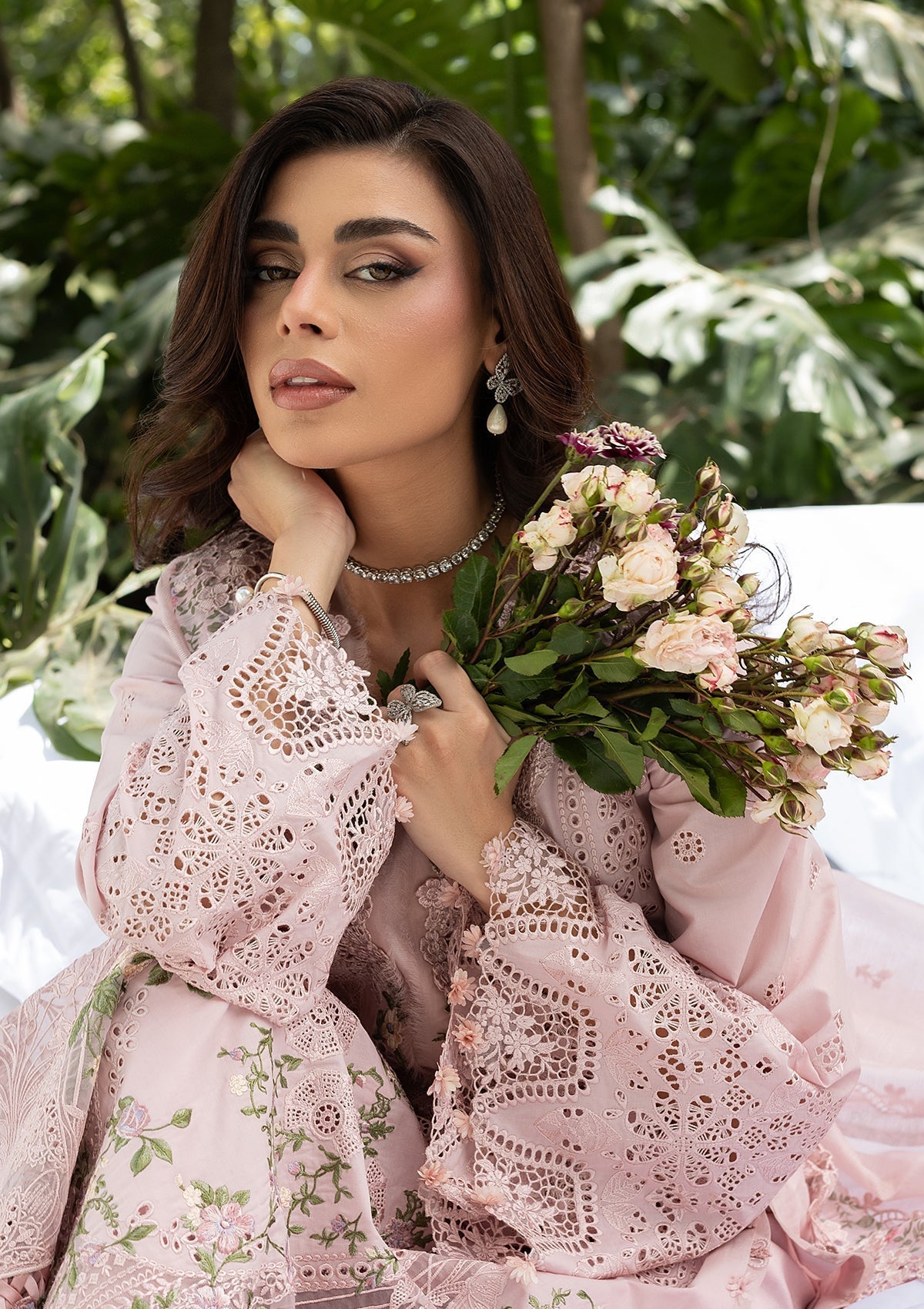 Elaf Premium | Luxury Lawn 26 | ELQ-1B LOVE ESCAPE - Luxury Dress - available at Maria Faisal in UK and USA.