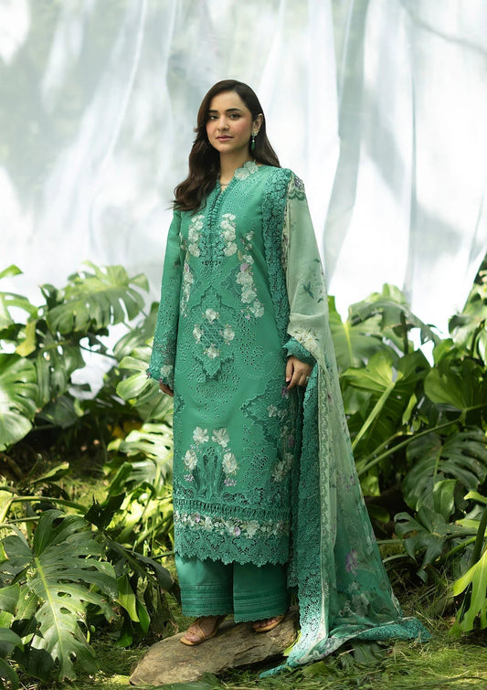Elaf Premium | Luxury Lawn 26 | ELQ-2A LOVER'S EDEN - Luxury Dress - available at Maria Faisal in UK and USA.