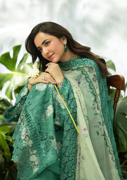 Elaf Premium | Luxury Lawn 26 | ELQ-2A LOVER'S EDEN - Luxury Dress - available at Maria Faisal in UK and USA.