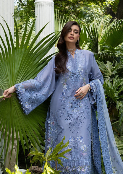Elaf Premium | Luxury Lawn 26 | ELQ-2B LAVENDER LUXE - Luxury Dress - available at Maria Faisal in UK and USA.
