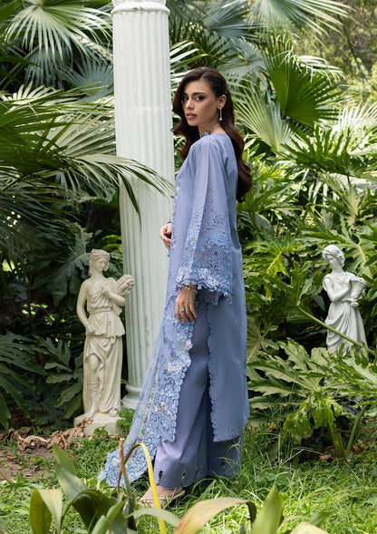 Elaf Premium | Luxury Lawn 26 | ELQ-2B LAVENDER LUXE - Luxury Dress - available at Maria Faisal in UK and USA.