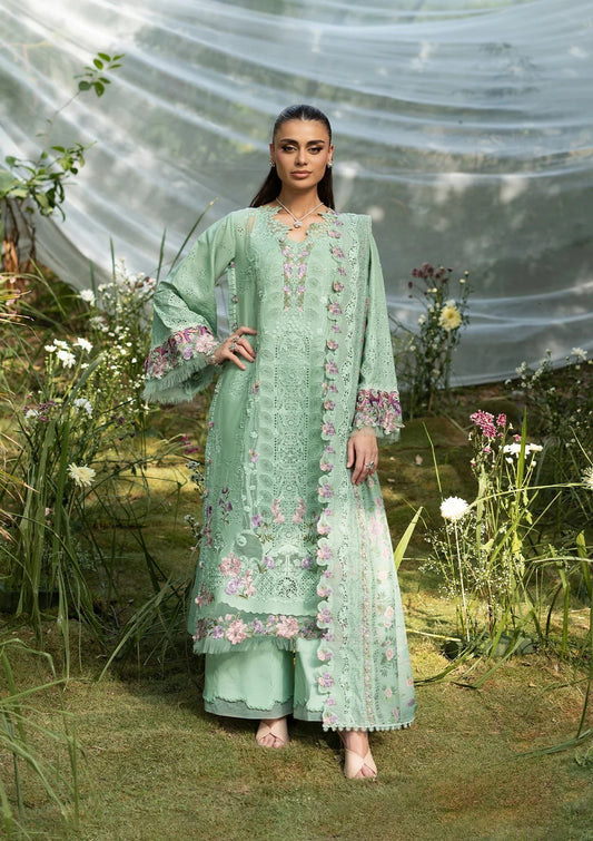 Elaf Premium | Luxury Lawn 26 | ELQ-3A DAISY CHAIN - Luxury Dress - available at Maria Faisal in UK and USA.