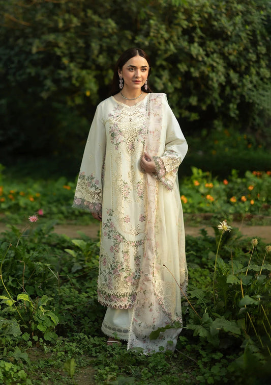 Elaf Premium | Luxury Lawn 26 | ELQ-7B SWEET TALK - Luxury Dress - available at Maria Faisal in UK and USA.
