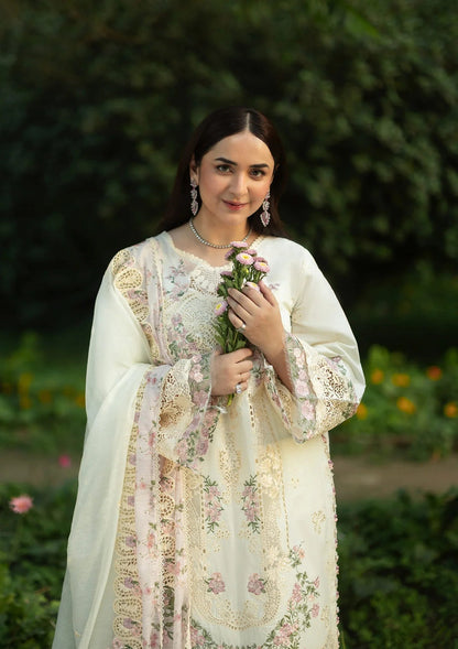 Elaf Premium | Luxury Lawn 26 | ELQ-7B SWEET TALK - Luxury Dress - available at Maria Faisal in UK and USA.