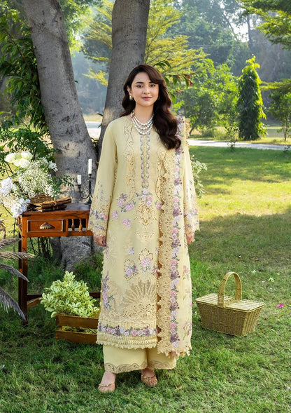 Elaf Premium | Luxury Lawn 26 | ELY-05 SOUCI - Luxury Dress - available at Maria Faisal in UK and USA.