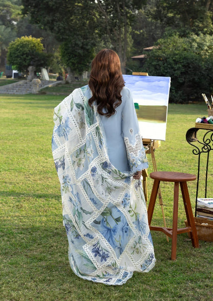 Elaf Premium | Luxury Lawn 26 | ELY-1B SERENITY - Luxury Dress - available at Maria Faisal in UK and USA.