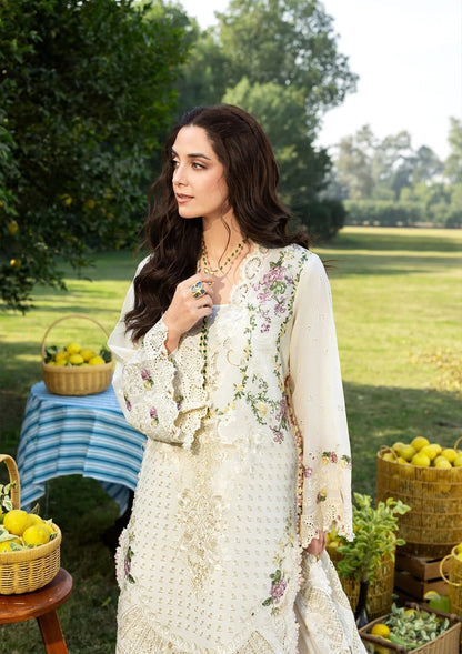 Elaf Premium | Luxury Lawn 26 | ELY-3A PERLE - Luxury Dress - available at Maria Faisal in UK and USA.