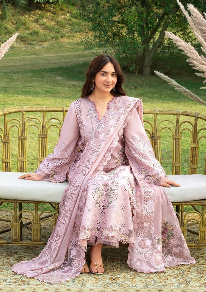 Elaf Premium | Luxury Lawn 26 | ELY-4A BLOOMING - Luxury Dress - available at Maria Faisal in UK and USA.