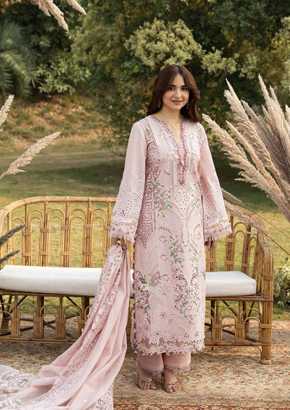 Elaf Premium | Luxury Lawn 26 | ELY-4A BLOOMING - Luxury Dress - available at Maria Faisal in UK and USA.