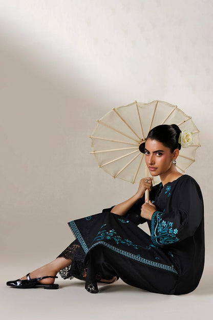 Azure | Chic Essentials | Emerald Galaxy - Casual Dress - available at Maria Faisal in UK and USA.