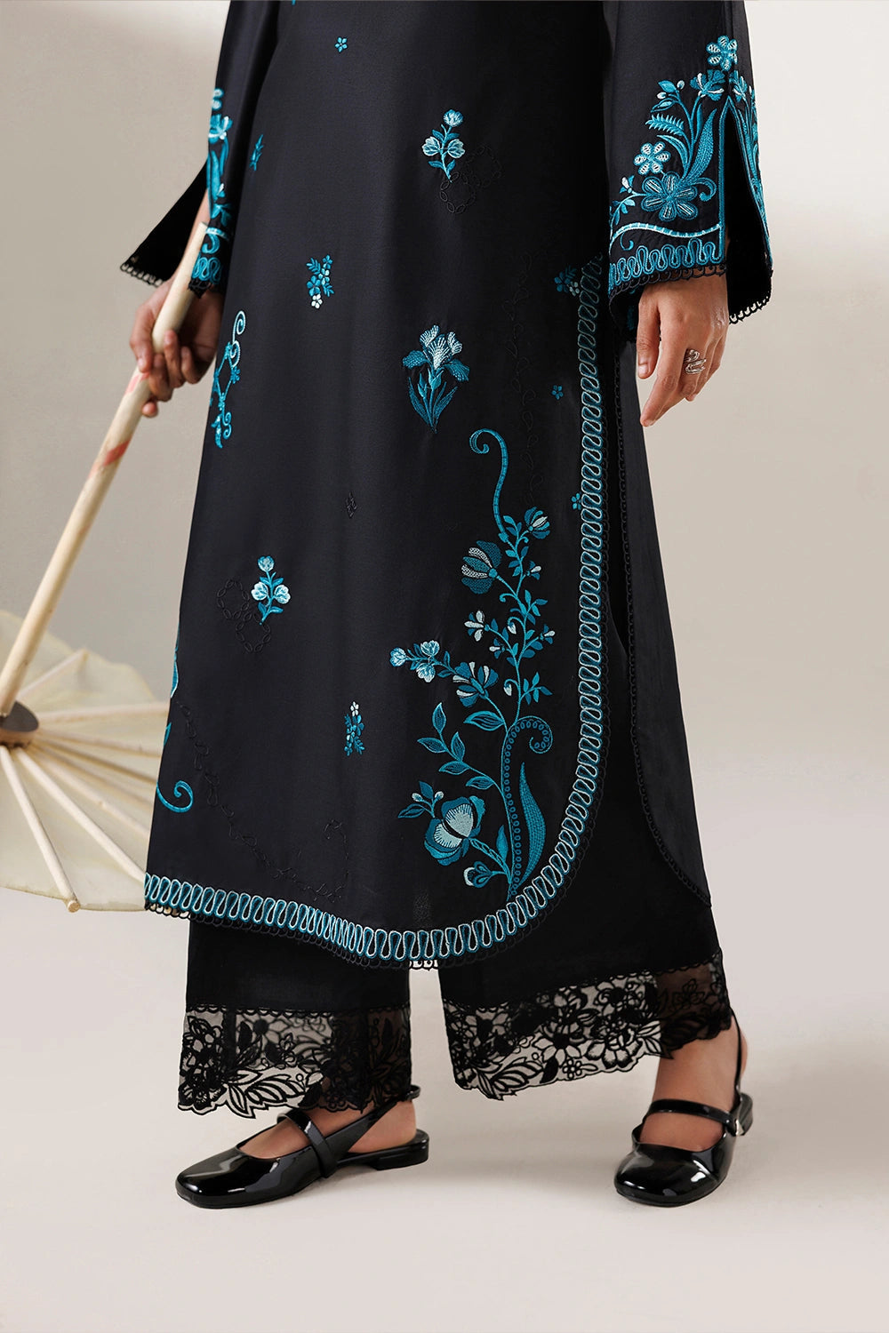 Azure | Chic Essentials | Emerald Galaxy - Casual Dress - available at Maria Faisal in UK and USA.