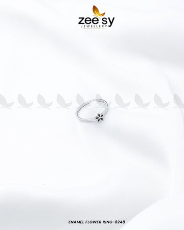 Enamel Flower Ring-8248