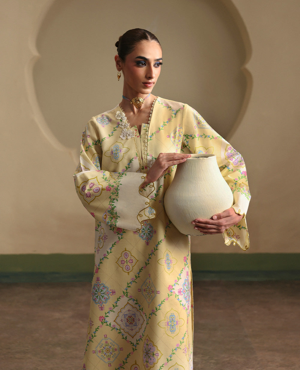 Republic Womenswear | Neoma Essential Basic Pret 26 |Lirenne - Casual Dress - available at Maria Faisal in UK and USA.
