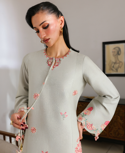 Republic Womenswear | Neonma Essential Pret 26 |Giselle - Luxury Dress - available at Maria Faisal in UK and USA.