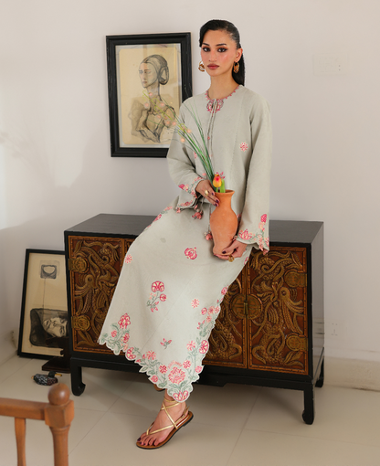 Republic Womenswear | Neonma Essential Pret 26 |Giselle - Luxury Dress - available at Maria Faisal in UK and USA.