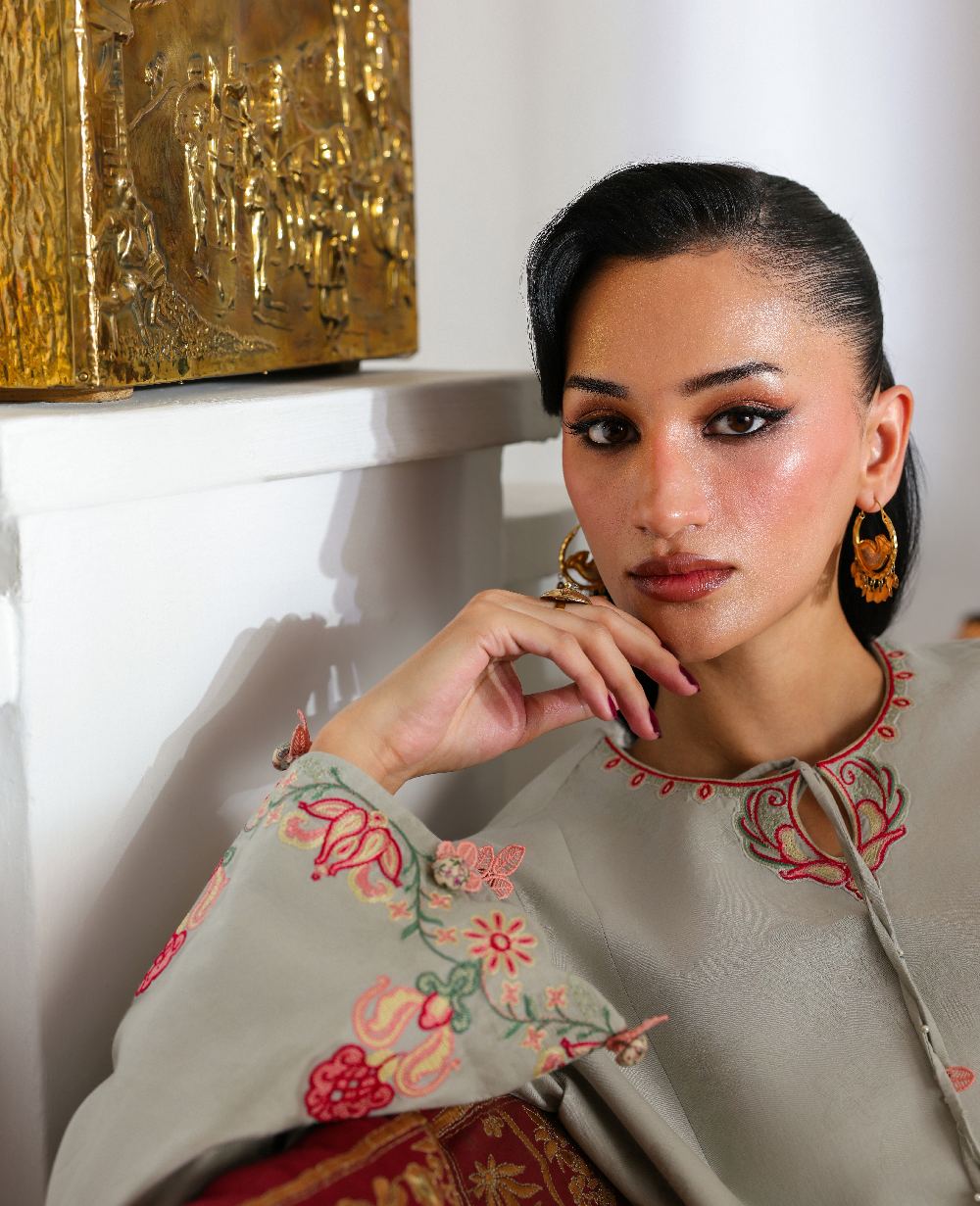 Republic Womenswear | Neonma Essential Pret 26 |Giselle - Luxury Dress - available at Maria Faisal in UK and USA.