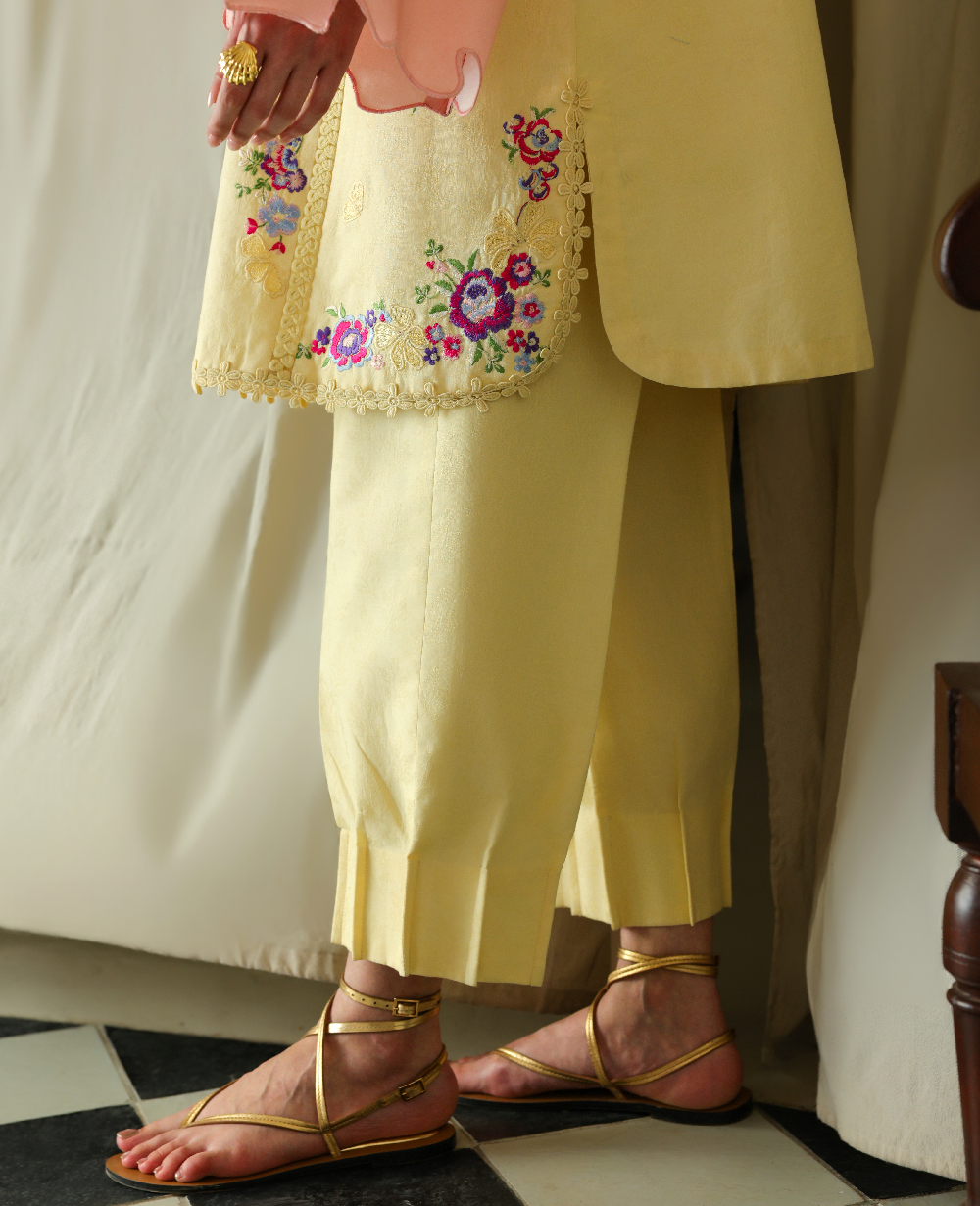 Republic Womenswear | Neonma Essential Pret 26 |Candy Loom - Luxury Dress - available at Maria Faisal in UK and USA.