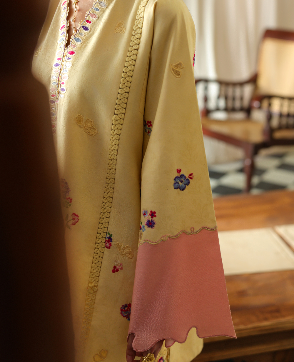 Republic Womenswear | Neonma Essential Pret 26 |Candy Loom - Luxury Dress - available at Maria Faisal in UK and USA.