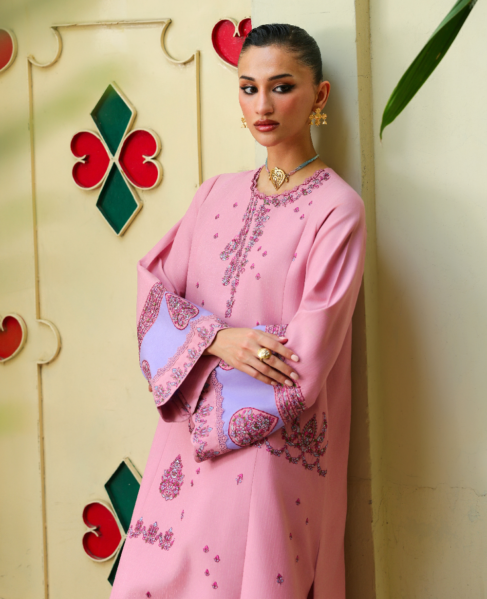 Republic Womenswear | Neonma Essential Pret 26 |Evara - Luxury Dress - available at Maria Faisal in UK and USA.