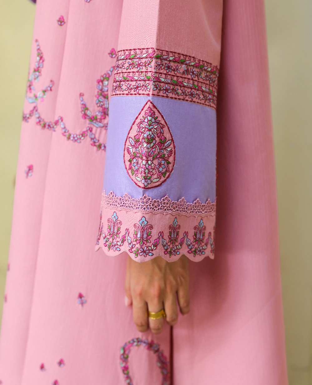 Republic Womenswear | Neonma Essential Pret 26 |Evara - Luxury Dress - available at Maria Faisal in UK and USA.
