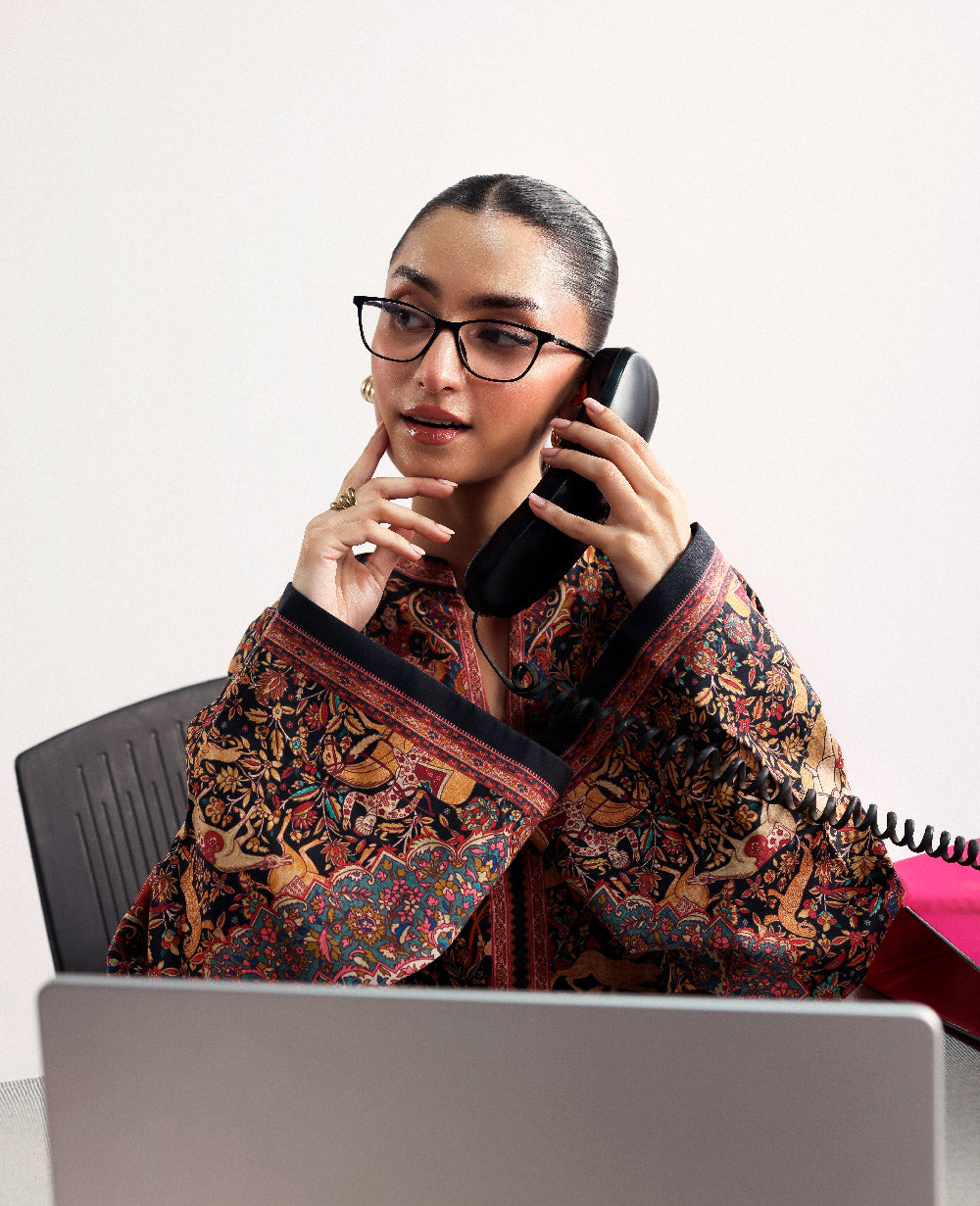 Republic Womenswear | Essentials Pre Fall | Noir - Casual Dress - available at Maria Faisal in UK and USA.