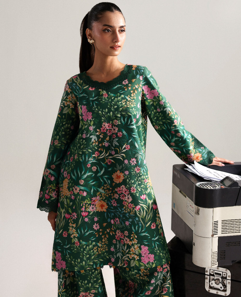 Republic Womenswear | Essentials Pre Fall | Zinnia - Casual Dress - available at Maria Faisal in UK and USA.