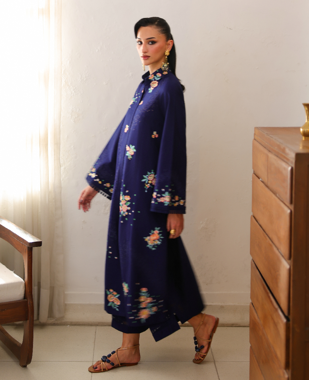Republic Womenswear | Neonma Essential Pret 26 |Flore - Luxury Dress - available at Maria Faisal in UK and USA.