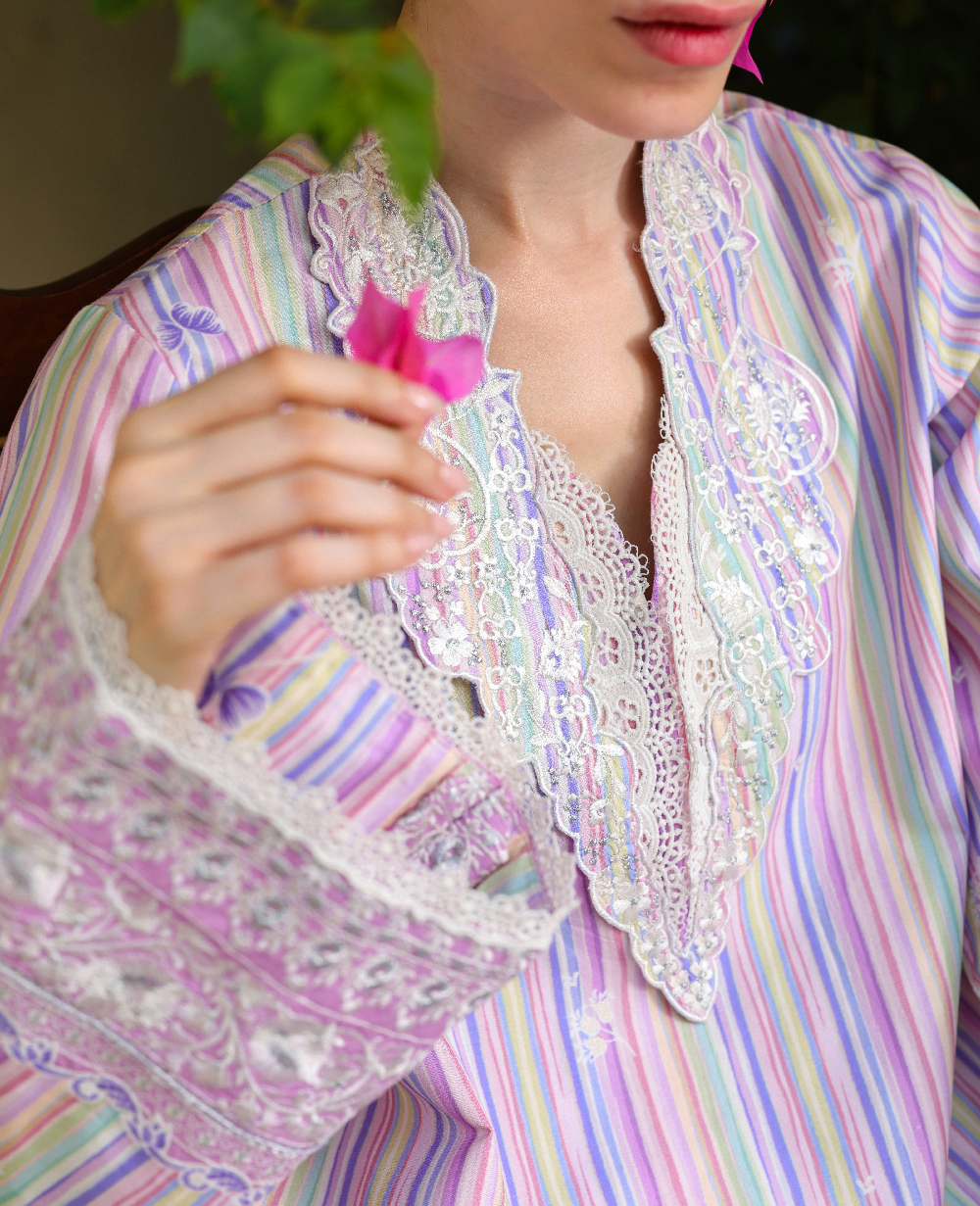 Republic Womenswear | Neonma Essential Pret 26 |Velora - Luxury Dress - available at Maria Faisal in UK and USA.