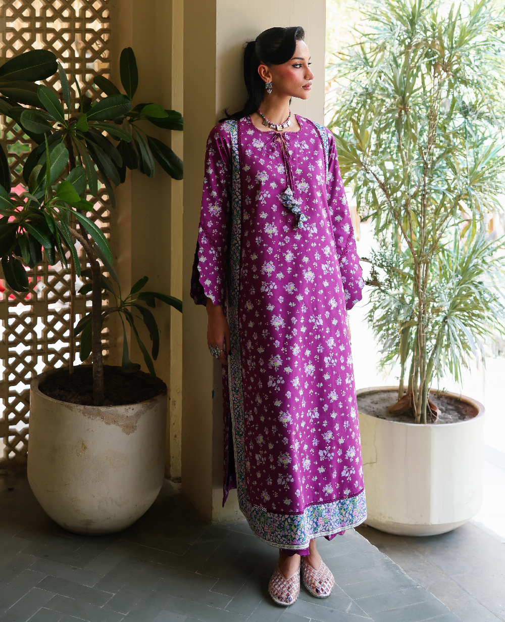 Republic Womenswear | Neonma Essential Pret 26 | Petal drift - Luxury Dress - available at Maria Faisal in UK and USA.