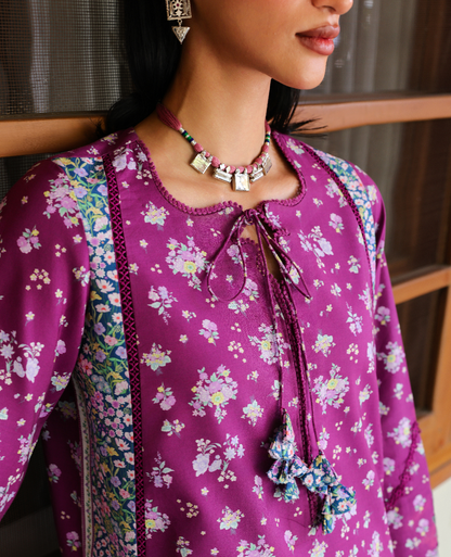 Republic Womenswear | Neonma Essential Pret 26 | Petal drift - Luxury Dress - available at Maria Faisal in UK and USA.