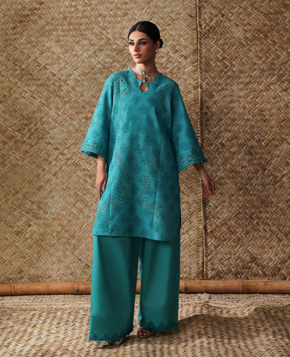 Republic Womenswear | Neoma Essential Basic Pret 26 |Alira - Casual Dress - available at Maria Faisal in UK and USA.
