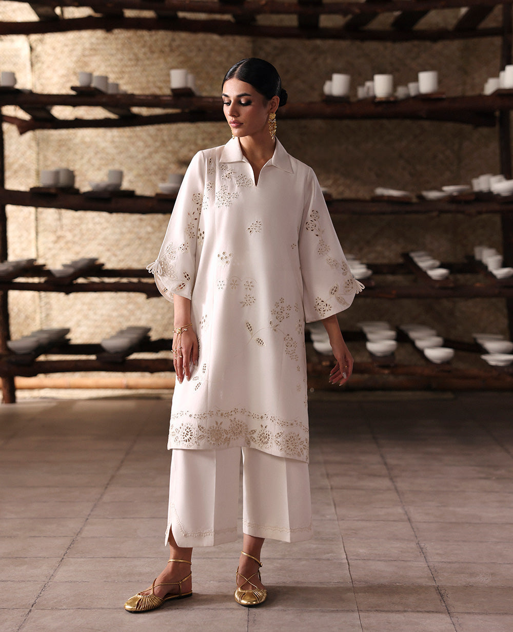 Republic Womenswear | Neoma Essential Basic Pret 26 |Amara - Casual Dress - available at Maria Faisal in UK and USA.