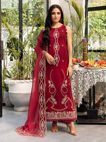 Izel | Meadow Muse Embroidered Lawn 25 | EVARA by Maria Faisal - Registered Vendor of : Izel - type : Ladies Clothes - 100% original wedding dresses