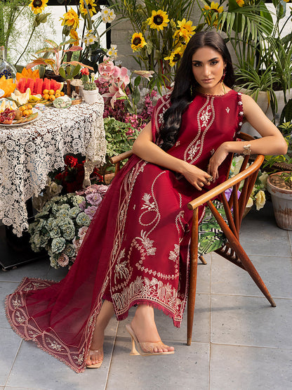 Izel | Meadow Muse Embroidered Lawn 25 | EVARA by Maria Faisal - Registered Vendor of : Izel - type : Ladies Clothes - 100% original wedding dresses