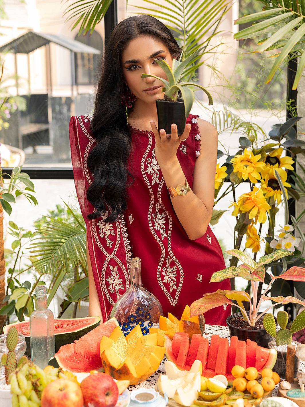 Izel | Meadow Muse Embroidered Lawn 25 | EVARA by Maria Faisal - Registered Vendor of : Izel - type : Ladies Clothes - 100% original wedding dresses